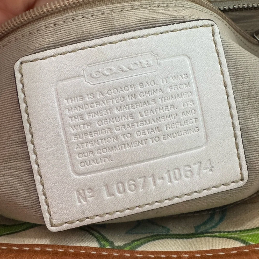 Coach Multicolor Scribble Signature Canvas Tote with Pink Accents - Picture 11 of 11